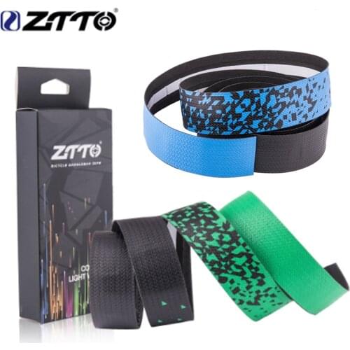 ZTTO Road Bike Bar Tape colorful Gradient color gold green teal Handlebar tapes EVA PU Tape Durable Shock-Proof Bartape BD5