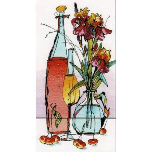 Top Manufacturer Embroidery Glass Fantasy Counted Cross Stitch Kit with 100% Cotton Floss & Free Shipping for Wall Decor & Gifts