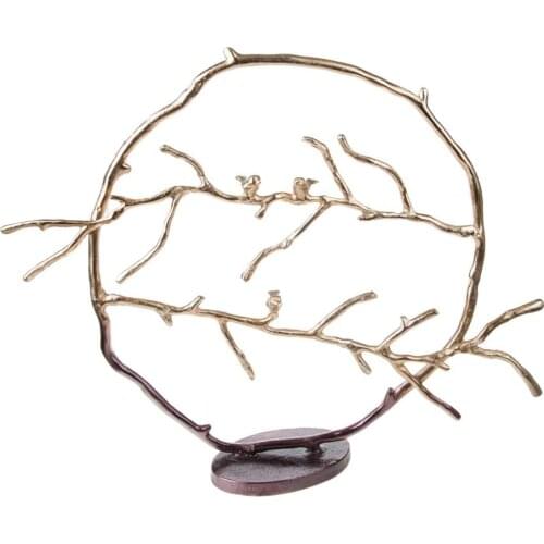 Lucky Art Dk 298 Big Bird Decor 63 Cm -gold Bronze