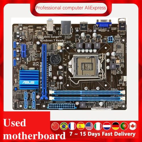 For ASUS P8H61-M LX3 Desktop Computer Motherboard LGA 1155 DDR3 For Intel H61 P8H61 Desktop Mainboard SATA II Used