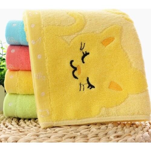 Cute Cat Towel Soft Bamboo Fiber Towel Strong Water Absorbing Home Bathing Shower Towels FBE3