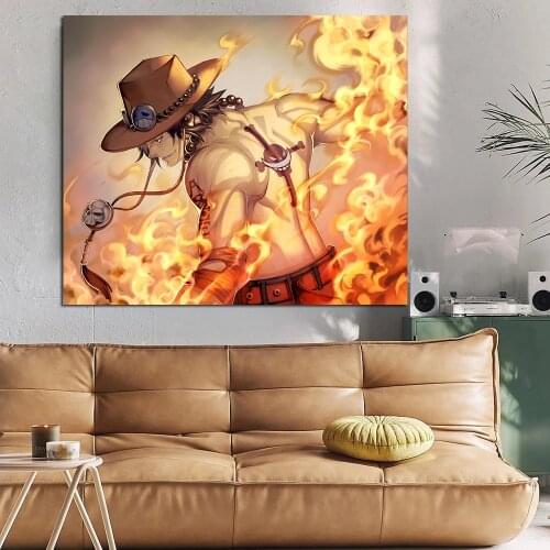 Modular Picture Wall Art Poster One Piece Sabo HD Printing Canvas Painting Japanese Anime Home Decoration Living Room