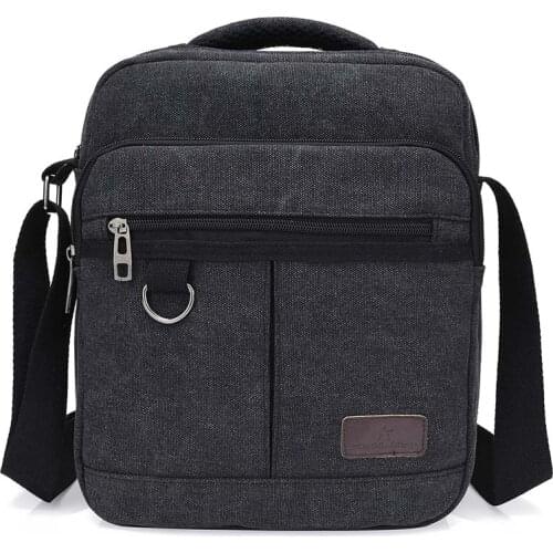 Men Canvas Crossbody Bags Travel Casual Travel School Retro Tote Zipper Messenger Bag Shoulder Bag Good Qualtiy Outdoor Handbag