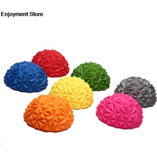 JULYHOT Childrens Sense Training Yoga Half-ball Water Cube Diamond Pattern Pineapple Ball Foot Massage Ball Toy Fitness Balls