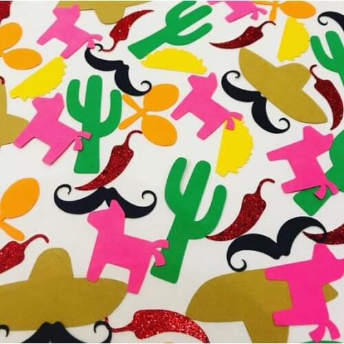 Personalize Fiesta confettis coco Birthday Party confettis baby shower table scatters Christening baptism confettis