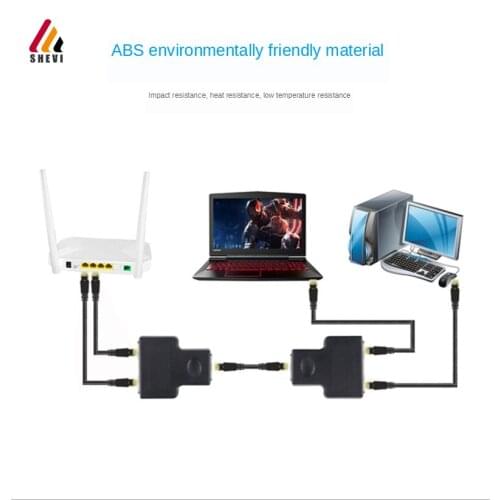 RJ45 Connector Female To Female Cat7/6/5e Ethernet Adapter LAN 8P8C Network Extender Ectension Cable Splitter Transfer Head