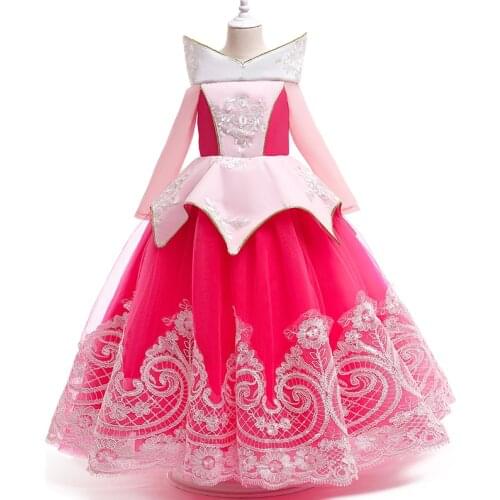Princess Girl Summer Dress Up Kids Cosplay Party Gown Dresses For 3-10 Years Girls Children Frock Crown Wing Set