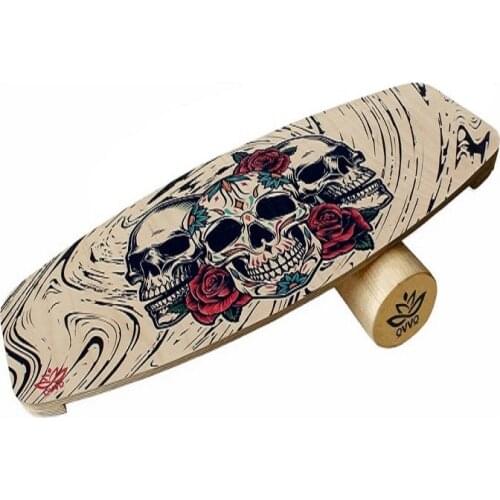 Rose Balance Board Surf Skate Fitness Yoga Skateboard Snowboard Training and Coordination Exercise, Balance Trainer