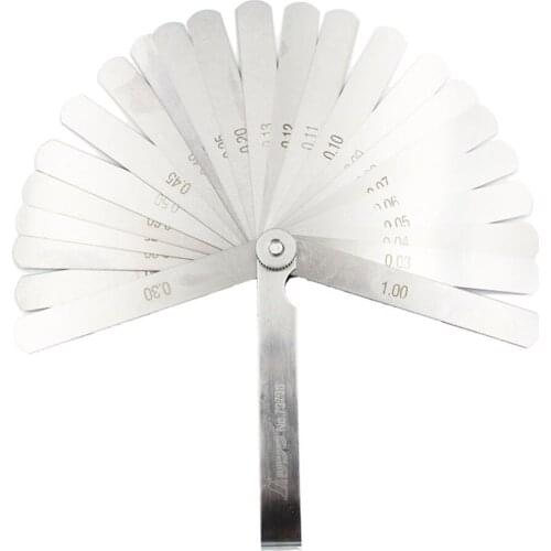 SHINWA Feeler Gauge Gap Thickness Ruler Carbon Tool Steel High Precision 0.03-1.0mm 100mm 73796