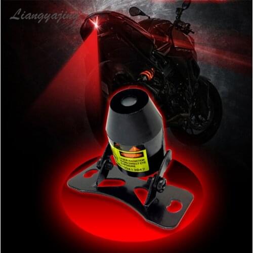 LED Car Motorcycle Laser Fog Light Anti Collision Tail Lamp Auto Moto Braking Parking Signal Warning Lamps Red Line