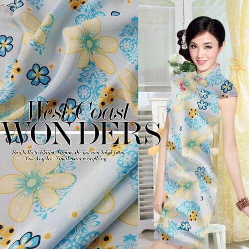 Heavy 100% Mulberry Pure Silk Quality Natural Silk CDC Fabric For dress B51