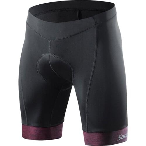 Santic Cycling Shorts 4D Pad Shockproof Ride Shorts Mens MTB Cycling Sports Outdoor Reflective Non-slip US Size