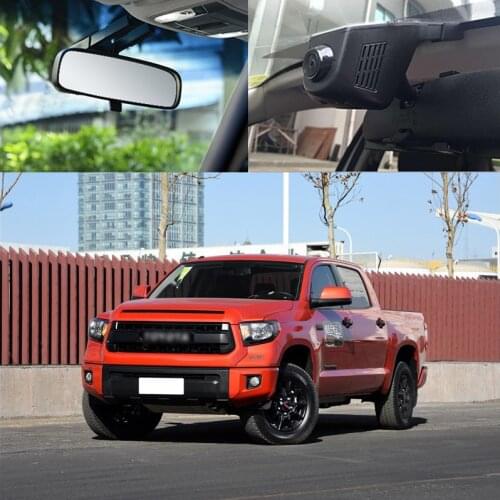 BigBigRoad For Toyota TUNDRA TRD pro Car Wifi DVR Driving Video Recorder Wide Angle FHD 1080P hidden type