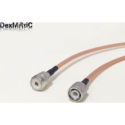 High-quality low-attenuation UHF Female Jack SO239 Switch TNC Male Plug RF coax cable RG142 50CM 20"/100CM Adapter