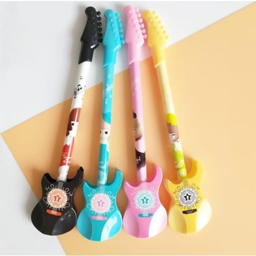 1 Pcs Cute Guitar Gel Pen School Office Supply Handles Creative pretty lovely Musical instrument violin