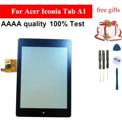 100% Test Black For Acer Iconia Tab A1 A1-810 A1-811 A1 810 Front Touch Screen Digitizer Panel Glass Sensor