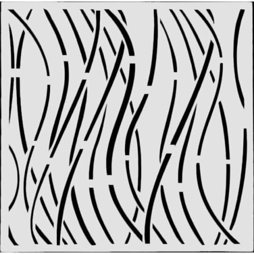 13*13 Curve Layering Stencils for Diy scrapbook/photo album Decorative Embossing coloring,painting stencil,home decor