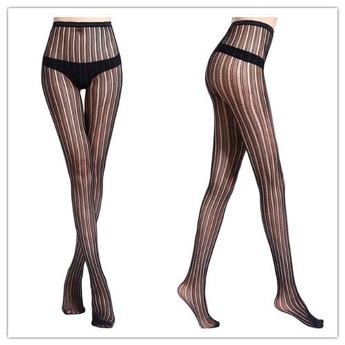 2018 Sexy Women Long Fishnet Black Sexy Stockings Pantyhose Mesh Stockings Lingerie Skin Thigh High Stocking For Nightclubs
