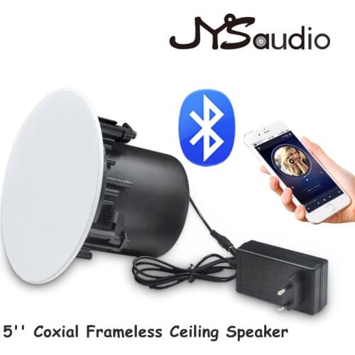 Active Bluetooth Ceiling Speakers 5 Inch In Wall Mount Roof Speaker Built-in Class-D Stereo and Power Amplifier