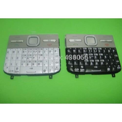 White/Black New Ymitn Housing Cover Case Keypads Keyboards Buttons For Nokia e5 e500 e5-00 , Free Shipping