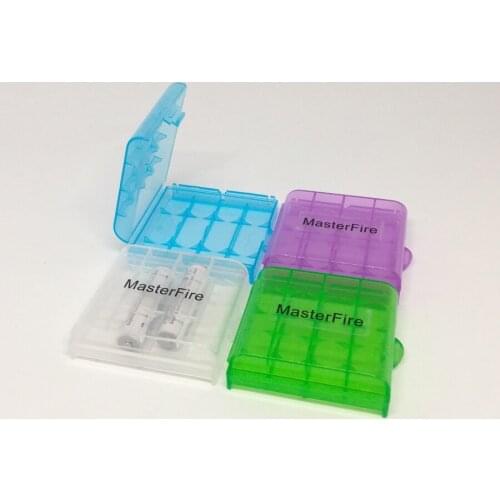MasterFire Mini Portable Plastic Battery Holder Case Box Organizer Container For AA AAA 14500 Batteries Storage Boxes Cover