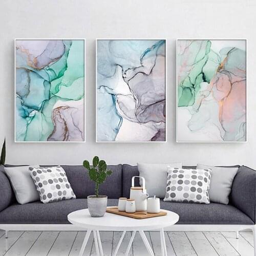 Canvas Abstract Pictures Art Posters and Prints Scandinavia Living Room Corridor Marble Painting on the Wall Home Decor