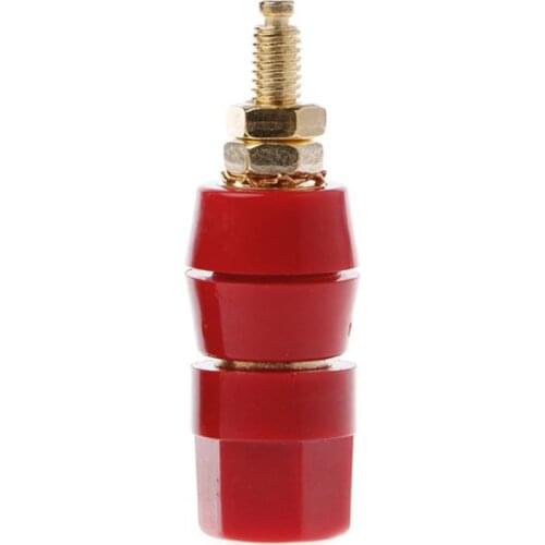 28EB Speaker Terminal 4mm Banana Plug Red and Black Connector Amplifier Binding Post Speaker Jack Electrical Equipment