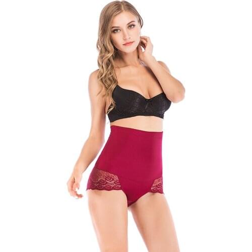 LELINTA Seamless Women Shaper High Waist Slimming Tummy Control Pants Pantie Briefs Lace Body Shapewear Lady Corset Underwear