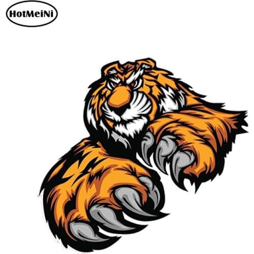 HotMeiNi Clawing-Tiger-DecalVinyl Decal bumper window Car Laptop Car Sticker 13x12cm