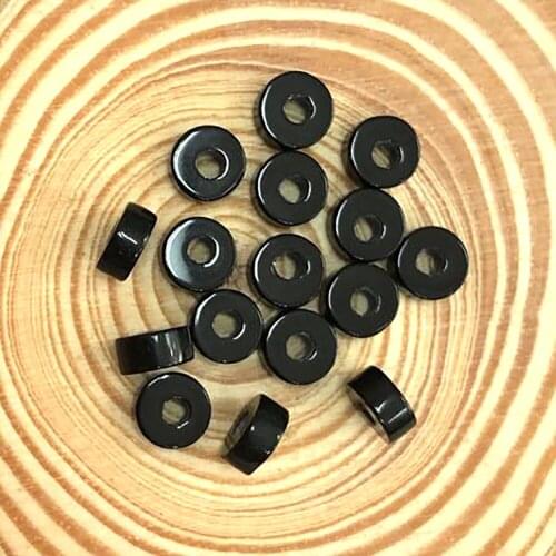 Matte Onxy Stone Rondelles Beads Fit For Tulum Bracelets Making & Anil Arjandas Bangles DIY Jewelry Spacer stopper Accessories