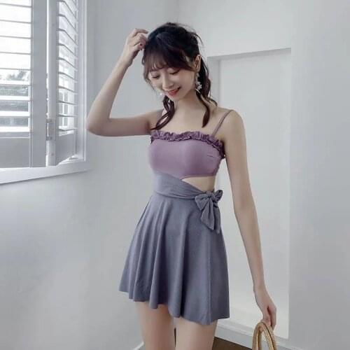 Sweet Swimwear Women Bareback Bikini 2021 Woman New Swimsuit Women One Piece Bikini Set Cute High Waist Bikini For Girls