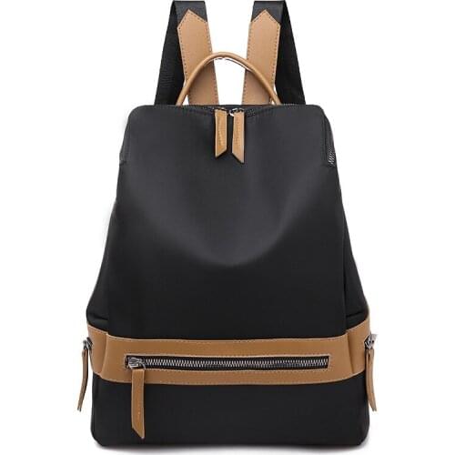 Fashion Womens Backpack Waterproof Oxford Cloth Female School Bag Casual Light Travel Anti-Theft Multi-Pocket Large Capacity