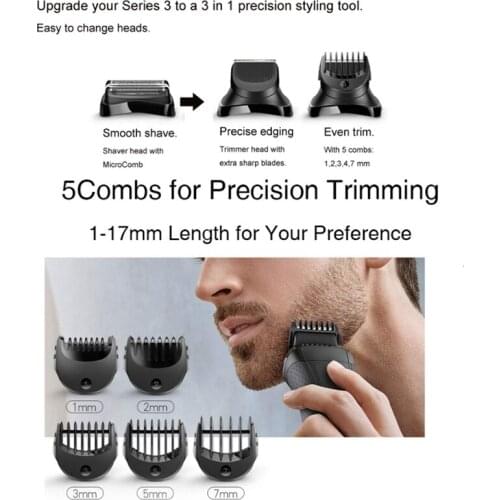 For Braun Body Groomer Attachment For Series 3 Electric Razor Compatible With Electric Shavers BT32 300S 390CC 5774/5776