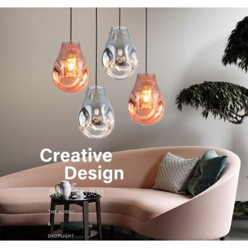 2020 NEW Nordic chandelier restaurant personality bar creative bar hot selling hanging glass modern lava lamp