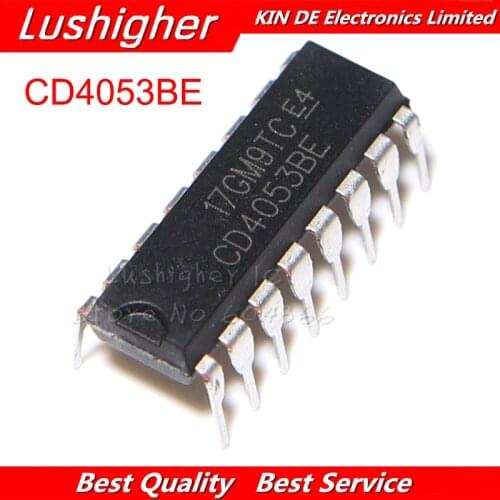 10PCS CD4053BE DIP16 CD4053BCN New Original