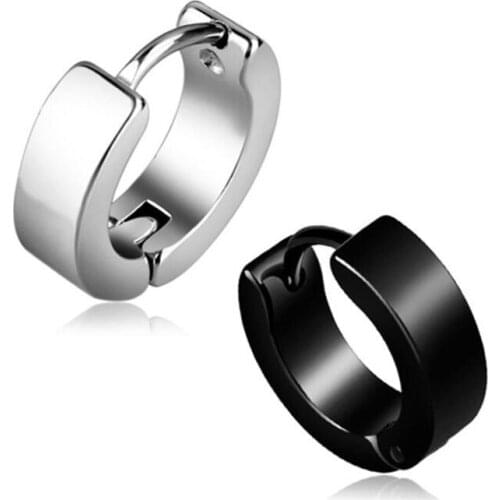 KOFSAC New Korean Fashion Titanium Steel Earrings For Men Women Party Trend Punk Unisex Earring Hypoallergenic Ear Jewelry Gifts