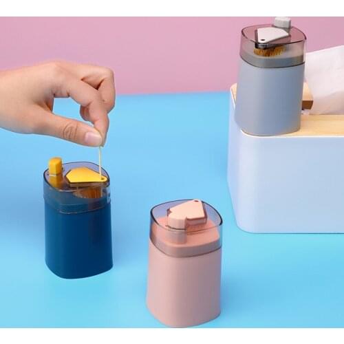 New Toothpick Holder Box Press Auto Pop-up Toothpick Container Storage Bottle Jar Nordic INS Creative Restaurant Kitchen Tool