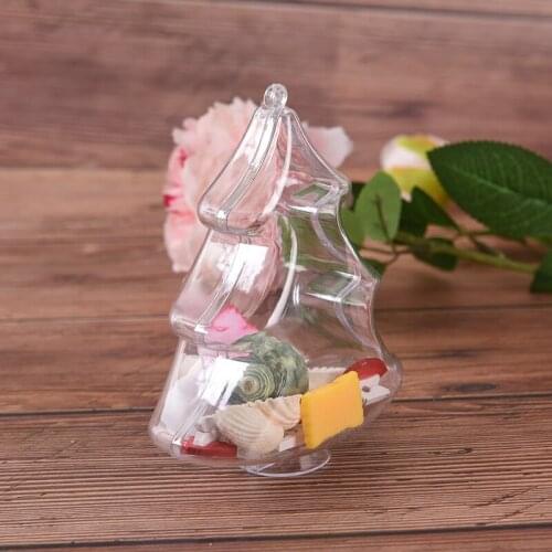 Plastic Fillable Ball for Festivel & Party Home Tree Pendant Hanging Decoration Christmas Tree Shape Transparent Xmas Ball