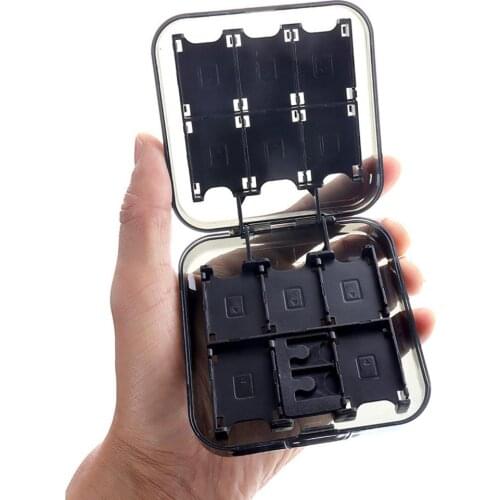 Transparent Game Card Case For Nintendo Switch 12 Game Cartridges Holder Clear Switch Game Storage Box Hard Protective PC Shell