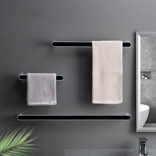 Self-adhesive Bathroom Towel Rack Wall-mounted Kitchen Rag Rack One-stop Storage Bathroom Hook Waterproof and Moisture-proof