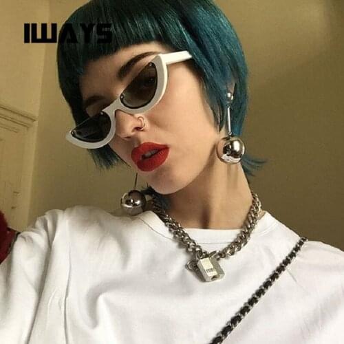 Sunglasses women men semi rimless Vintage brand designer Sun Glasses fashion Multi-color Ladies Cool Retro Eyewear uv400