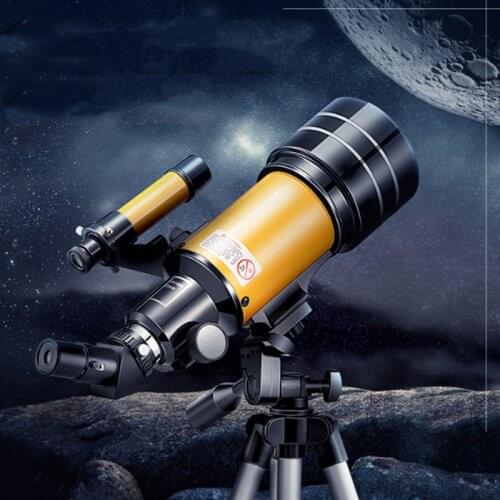 Professional astronomical monocular 150X refracting space telescope outdoor observation night vision telescope with tripod