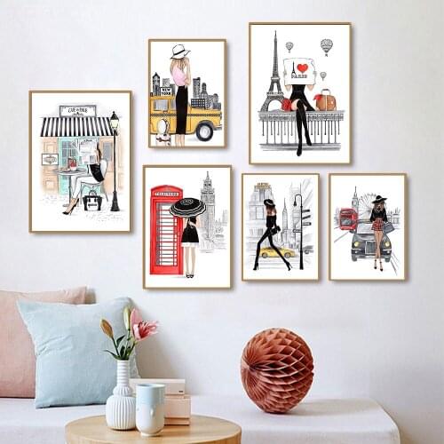 Complete with Diamond Embroidery Fashion Girl Cartoon Simple Style Diamond Painting Embroidery Mosaic Crossstitch