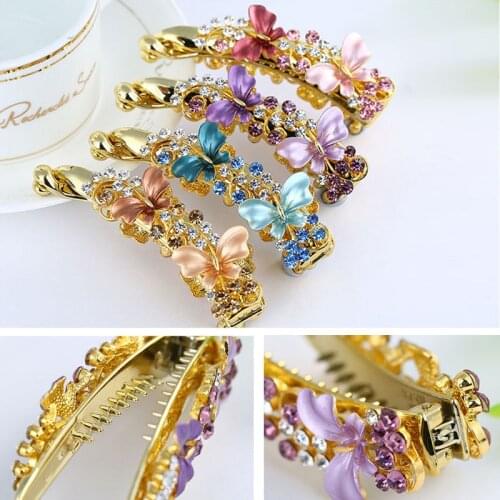 10/30pcs Exquisite Women Crystal Rhinestone Flower Hairpins Girls Enamel Hair Barrettes Ladies Hair Styling Jewelry Accessories