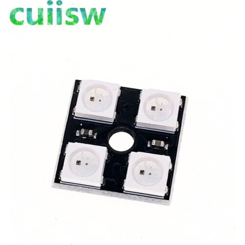 10pcs 4 Bit WS2812 5050 RGB LED Driver Development Board New Electric DC 5V Modules
