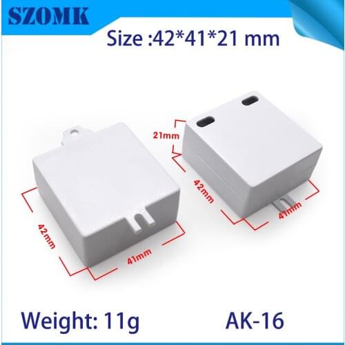 10 pcs 42*41*21mm szomk hot selling plastic led enclosure for electronic pcb manufacture plastic casing for electronic device