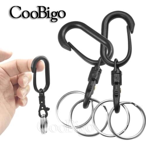 10pcs Lobster Clasp Keychain Split Rings Key Holder Ring for Purse Backpack Clothing Paracord Lanyard DIY Key Chain Accessories