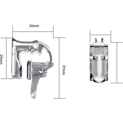 2Pcs GT01 Trigger Buttons Mini Multifunctional Metal Game Trigger Controller Fire Buttons for Smart Phones