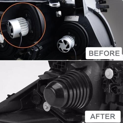 2pcs Hot Selling Led Headlight Bulb Waterproof Dust Cover Headlight Lamp Rubber Dust Cover Car Motorcycle Adjustable Size