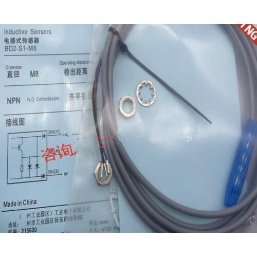 3pcs New High QualityNew sensor Proximity switch BD2-S1-M8 BD2-S2-M8 BD2-S1-M12 BD2-S2-M12